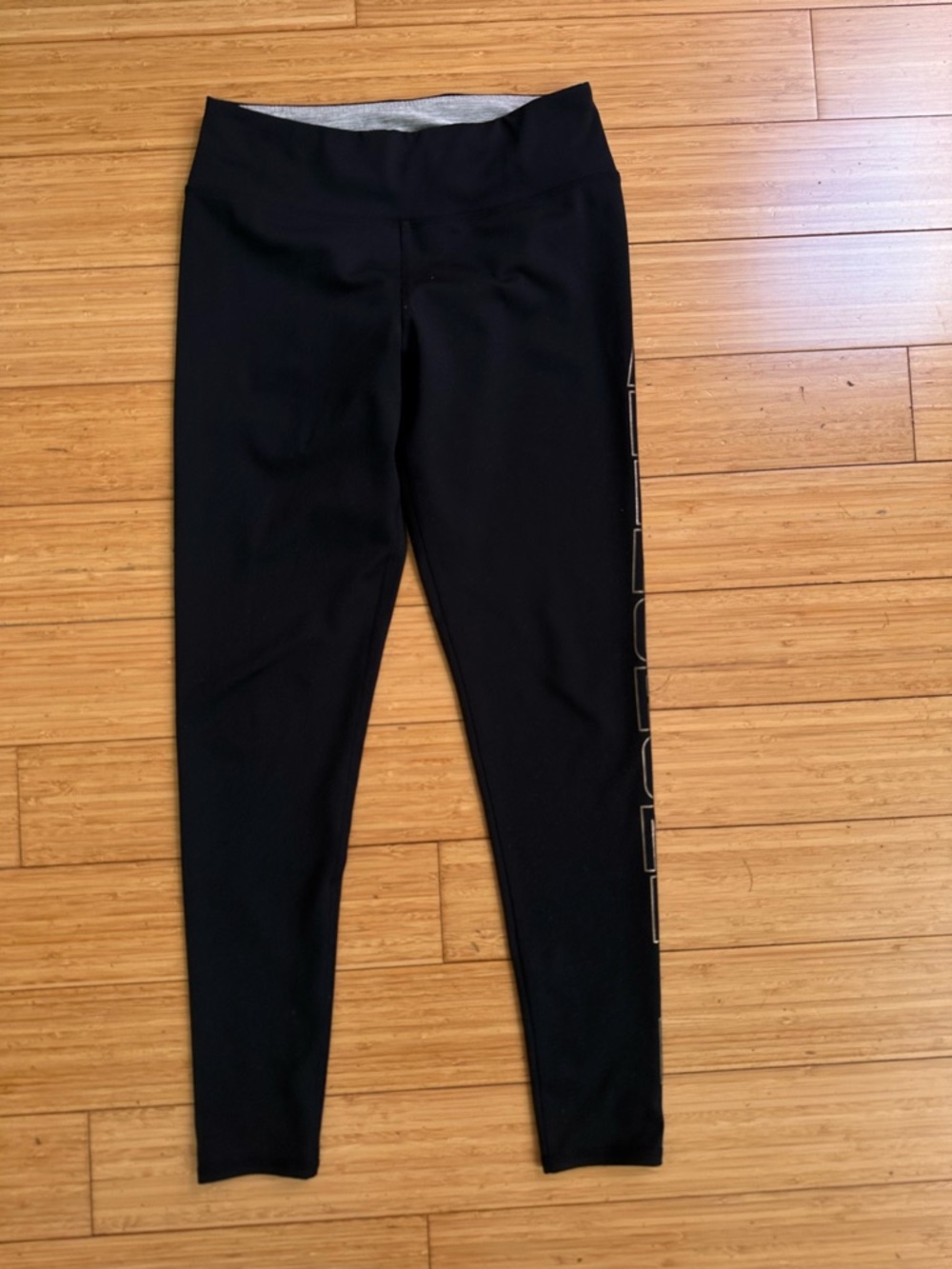 Abercrombie & Fitch Black Logo Leggings High Rise Stretch S